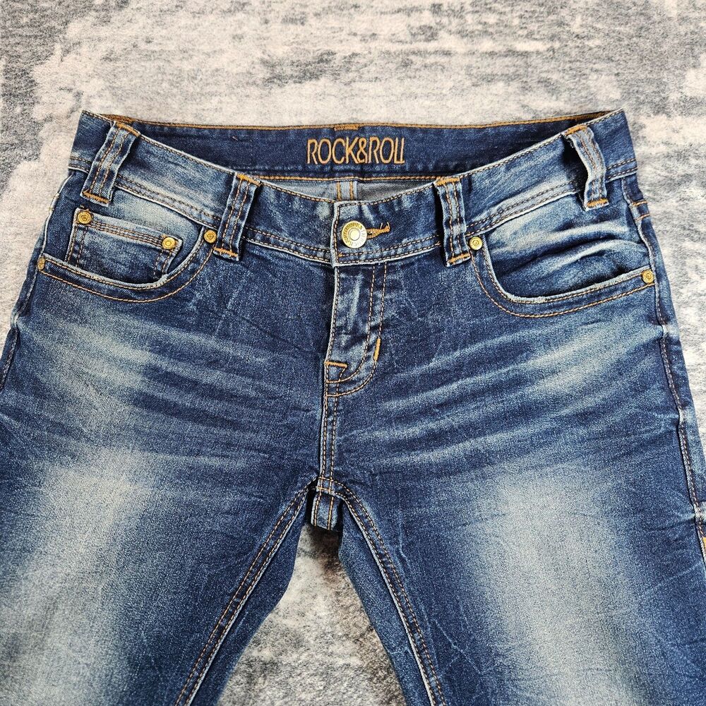 Rock & Roll Cowgirl Jeans Womens 27x36 Original Low Rise Bootcut Western Whisker